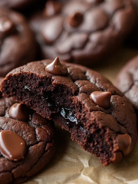 double chocolate chip cookies
