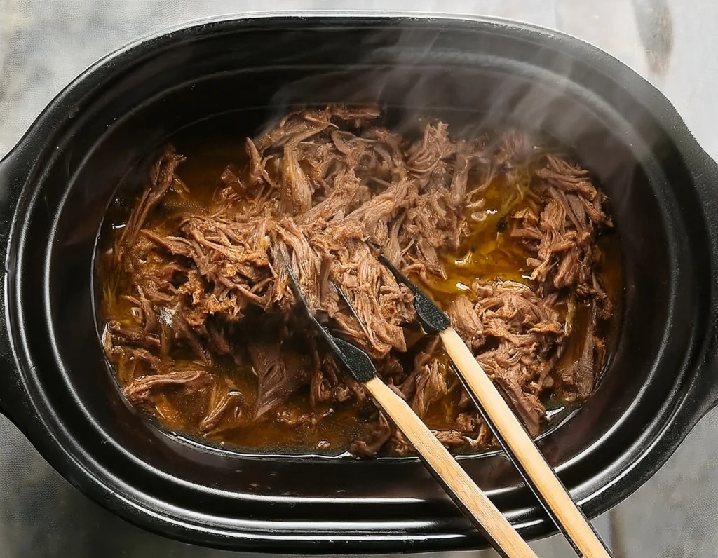 Beef Barbacoa in a pot