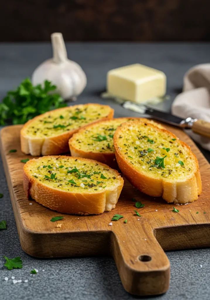 how to make garlic bread with sliced bread