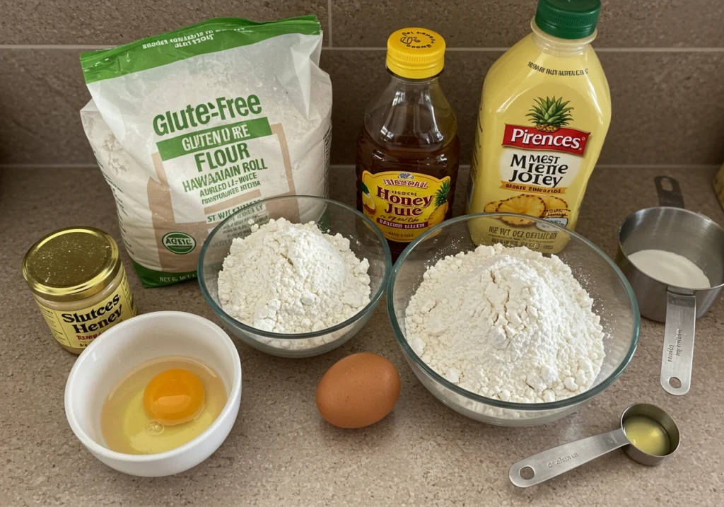 Gluten Free Hawaiian Rolls ingredients