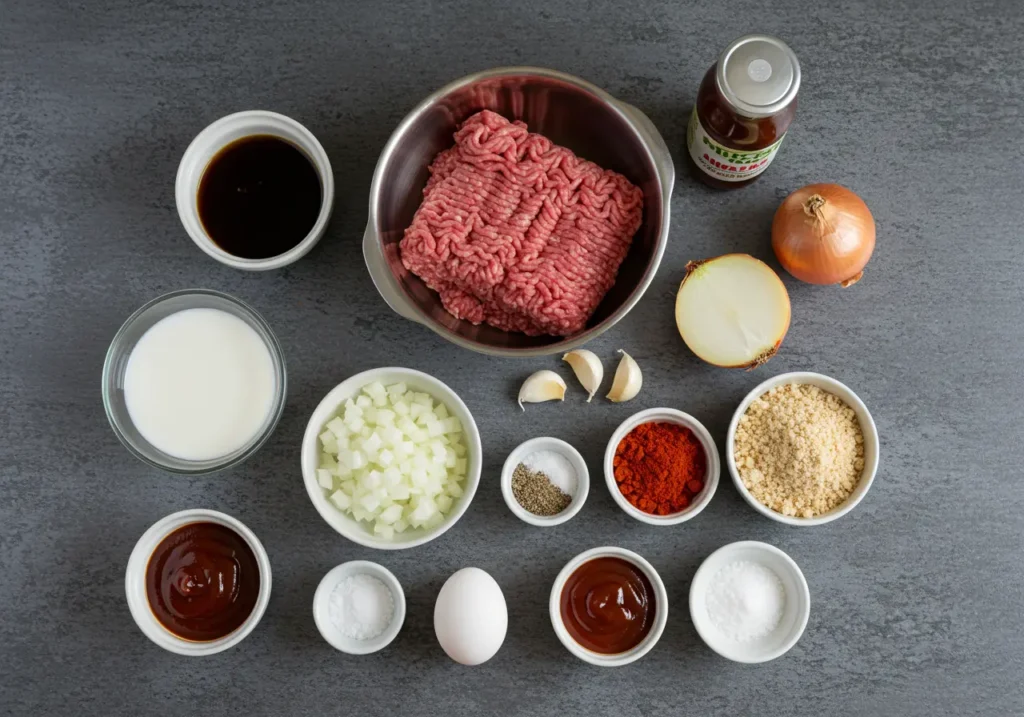 Smoked Meatloaf Recipe ingridients